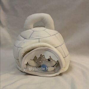 Gund White Plush Bear & Penguin Rattle Set with Blue Accents